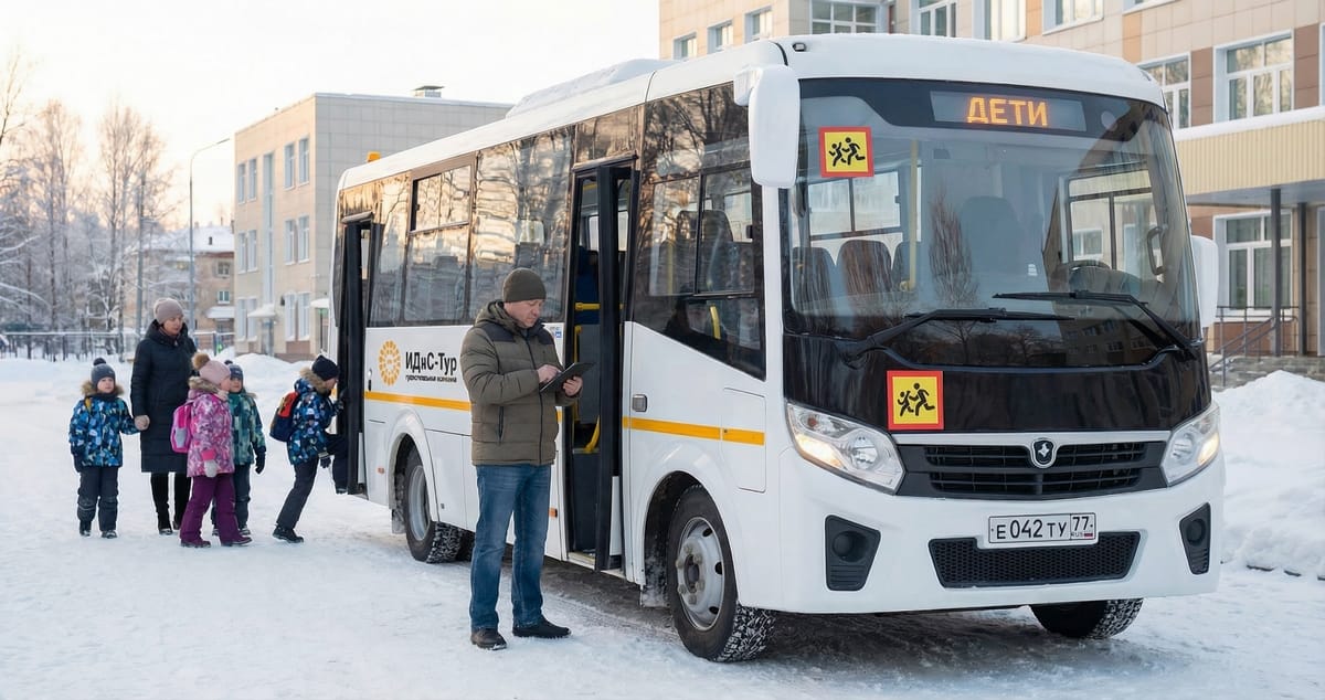 Автобус для школьной группы - требования и безопасность
